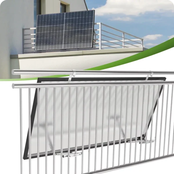 Module PV monté sur une balustrade