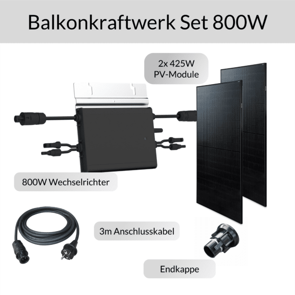 Kit d'alimentation pour balcon 800W