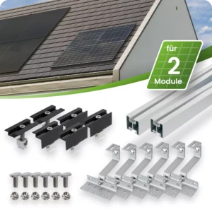 Image Kit de montage sur toit incliné pour centrale électrique sur balcon
