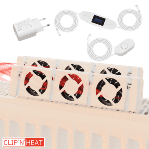 Ventilateur de radiateur Duo Set pour les pièces de 15m².