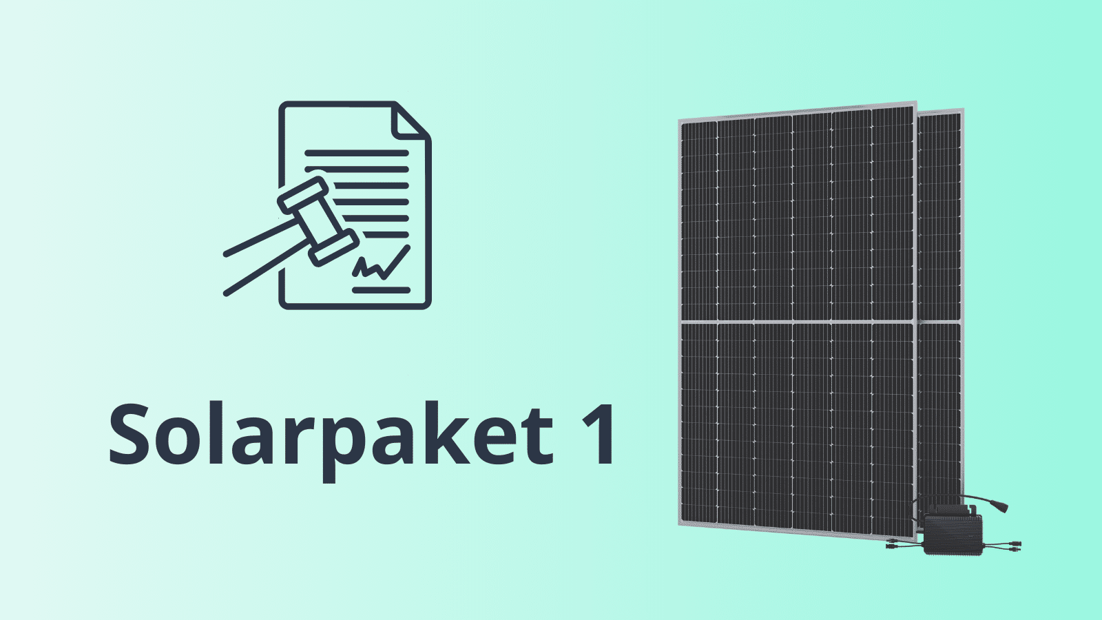 Le paquet solaire 1 apporte de nombreuses facilités pour les centrales de balcon