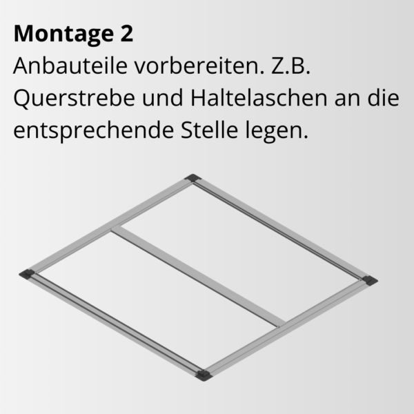 Cadre fixe à moustiquaire, point de montage 2, moustiquaire, instructions, montage