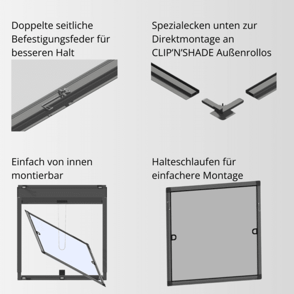 Montage cadre fixe moustiquaire, moustiquaire, protection contre les moustiques, instructions