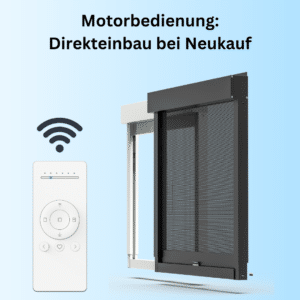 Funcionamiento motorizado (instalación directa con la nueva persiana enrollable)