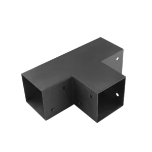 Raccord d'angle en T pour pergola ou toit de terrasse 100x100 mm