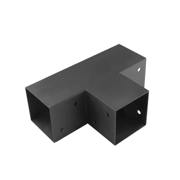 Raccord d'angle en T pour pergola ou toit de terrasse 100x100 mm