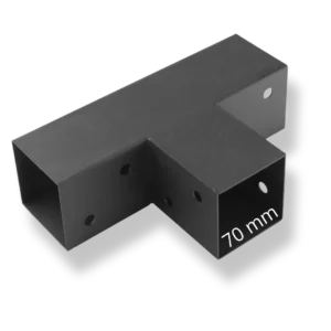 T Raccord d'angle Raccord de poteau 70mm