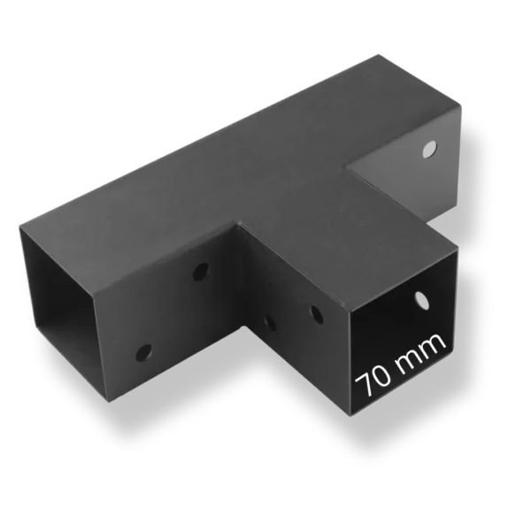T Raccord d'angle Raccord de poteau 70mm