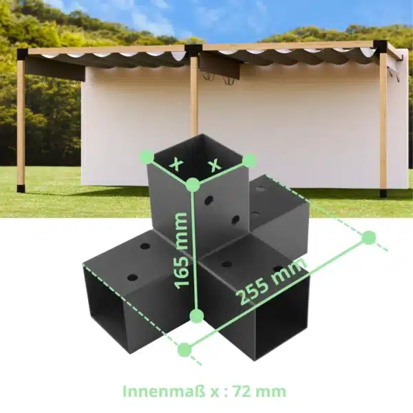 X Raccord d'angle 70mm Dimensions