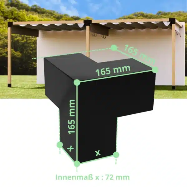 Y Raccord d'angle 70mm Dimensions